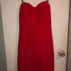 Red formal dress